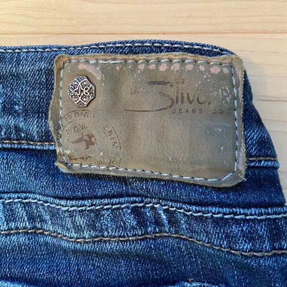 Silver Jeans Co. Womens Distressed Tuesday Low Super Skinny sexy Jeans Size 29 - Picture 6 of 12